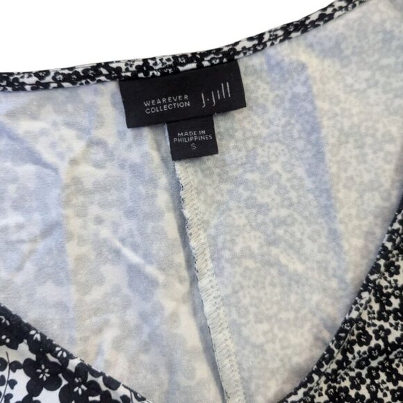 J. Jill Wearever Mixed Print Swing Trapeze Sleeveless Dress Small - Picture 5 of 6
